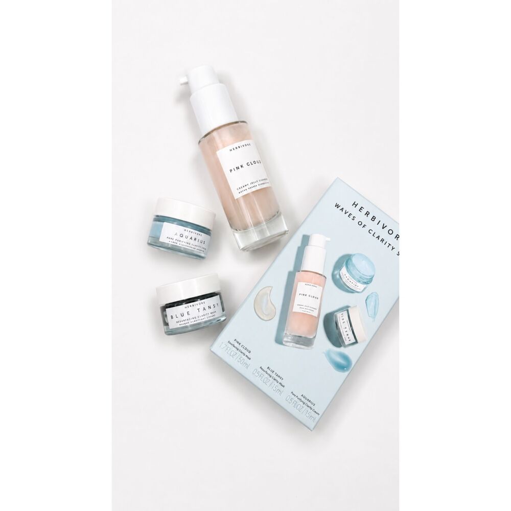Herbivore Waves of Clarity Skincare Travel Set 3 Pieces